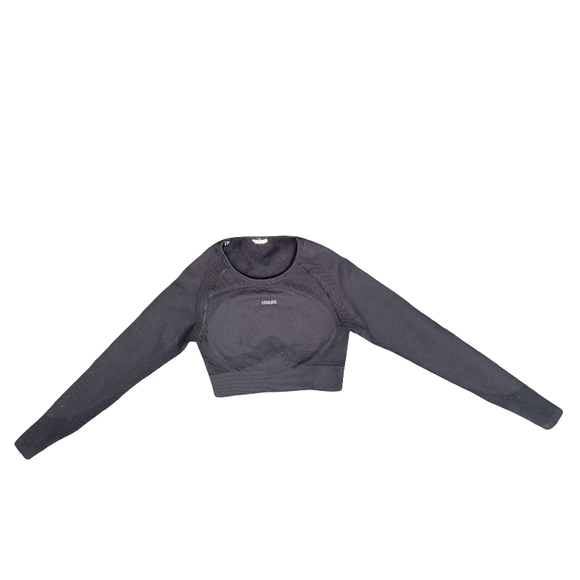 Gymshark Tops - Gymshark Black Long Sleeve Top - Size Medium